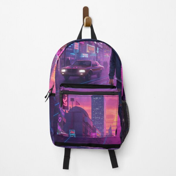 Item preview, Romantic Couple in Neon Synthwave Cyberpunk Downtown 4 designed and sold by DreamWavePix.