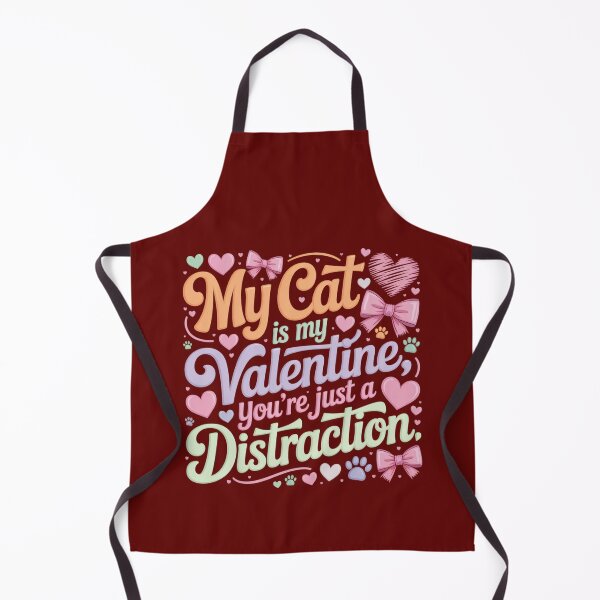Item preview, My Cat Is My Valentine Cute Cat Lover Pastel Quote Design Romantic Humor Sublimation File designed and sold by DigitalArtByNow.