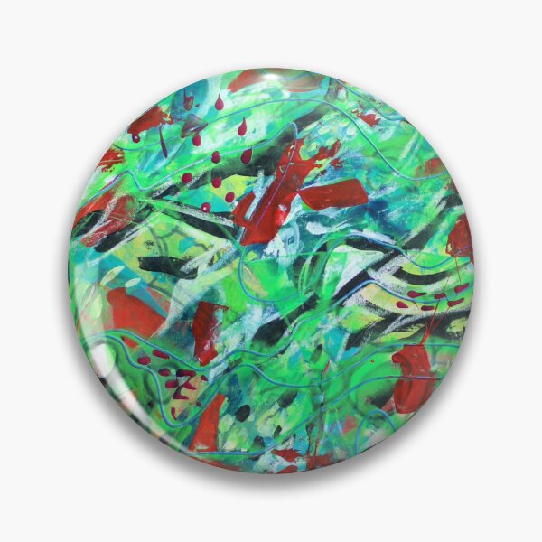 Item preview, 758. Vibrant Abstract Strawberry Fields designed and sold by Veera Zukova.