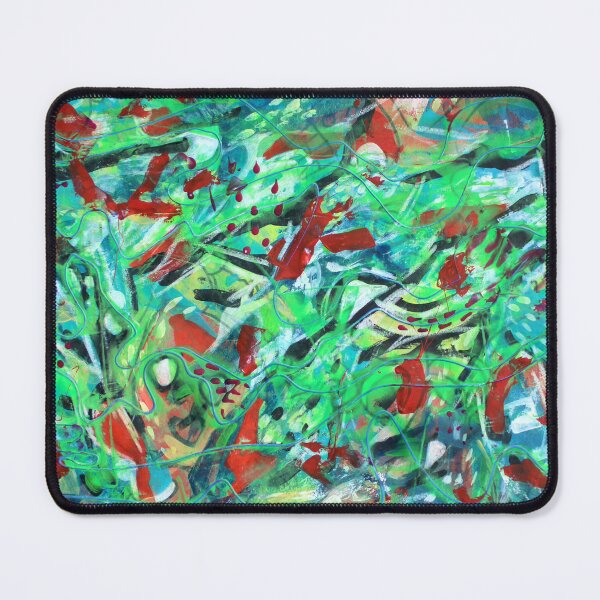 Item preview, 758. Vibrant Abstract Strawberry Fields designed and sold by Veera Zukova.