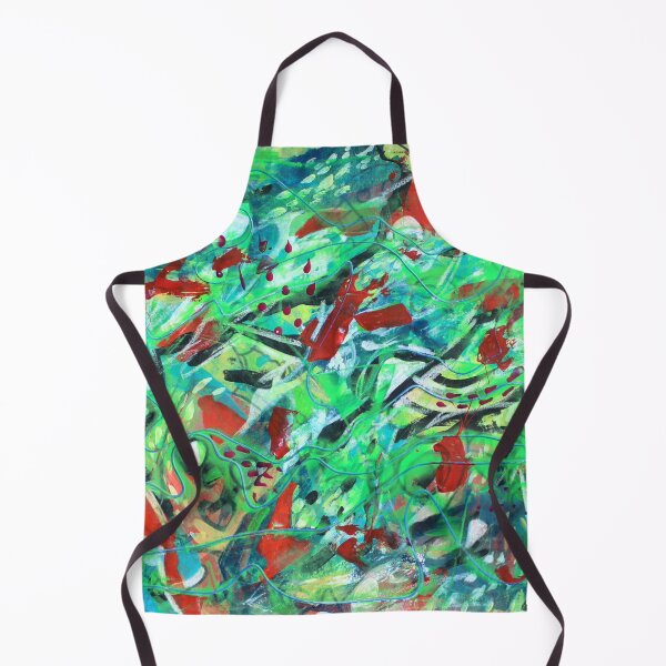 Item preview, 758. Vibrant Abstract Strawberry Fields designed and sold by Veera Zukova.