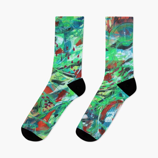 Item preview, 758. Vibrant Abstract Strawberry Fields designed and sold by Veera Zukova.