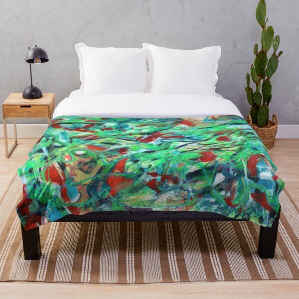 Item preview, 758. Vibrant Abstract Strawberry Fields designed and sold by Veera Zukova.