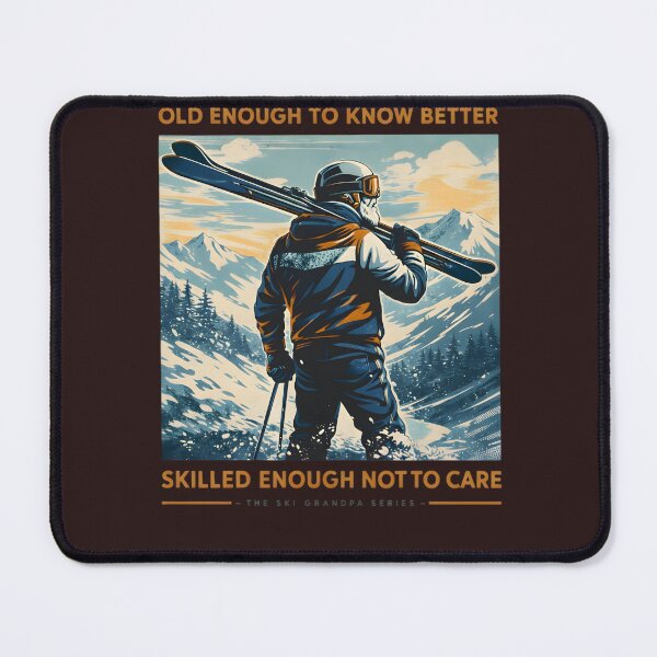 Item preview, Old Enough To Know Better – Funny Ski Grandpa Vintage Skiing Design designed and sold by SoulenCify.