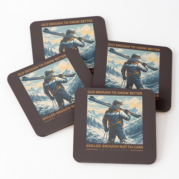 Item preview, Old Enough To Know Better – Funny Ski Grandpa Vintage Skiing Design designed and sold by SoulenCify.