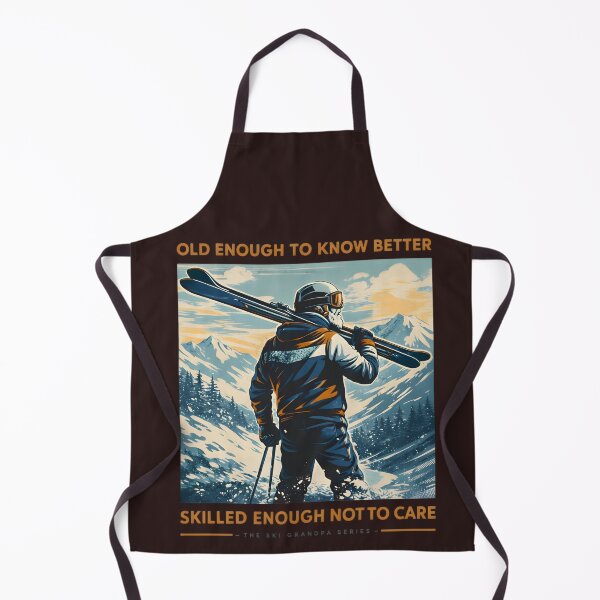 Item preview, Old Enough To Know Better – Funny Ski Grandpa Vintage Skiing Design designed and sold by SoulenCify.