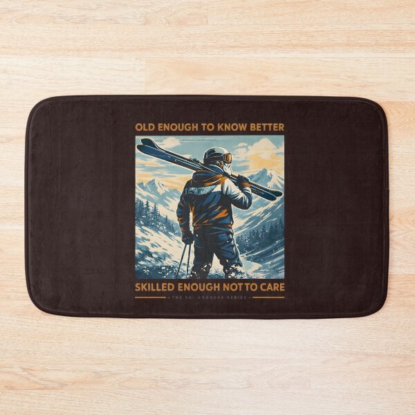 Item preview, Old Enough To Know Better – Funny Ski Grandpa Vintage Skiing Design designed and sold by SoulenCify.