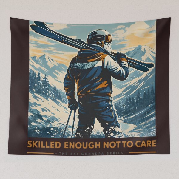 Item preview, Old Enough To Know Better – Funny Ski Grandpa Vintage Skiing Design designed and sold by SoulenCify.