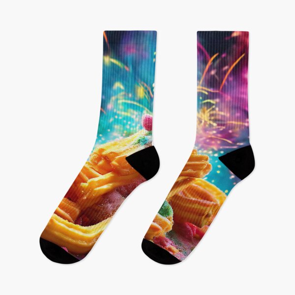 Item preview, Stack of churros with festive fireworks in the background designed and sold by Mianku | Für das Leben.