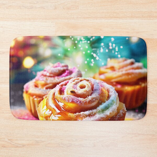 Item preview, Imaginative, colorful cupcakes in front of fireworks designed and sold by Mianku | Für das Leben.