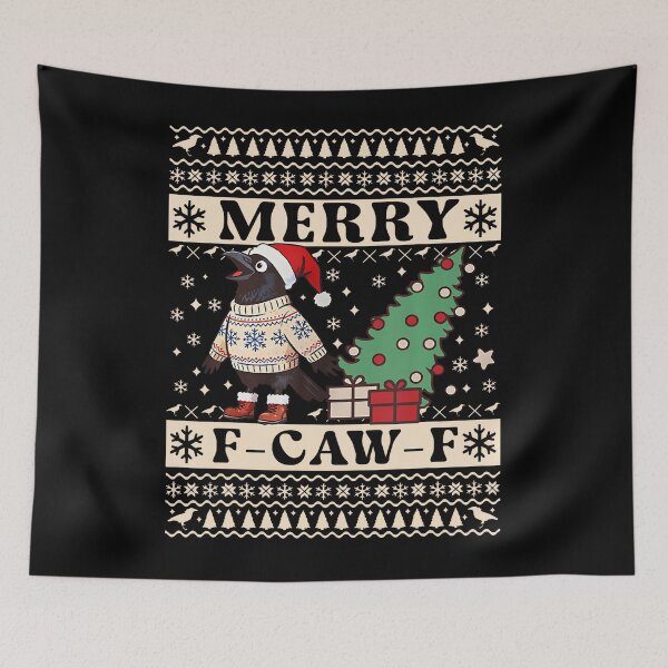 Item preview, F Caw F Cuervo Pájaro Fcawf Pollo Fawk Off Suéter Feo Navidad designed and sold by HayleePacoch.