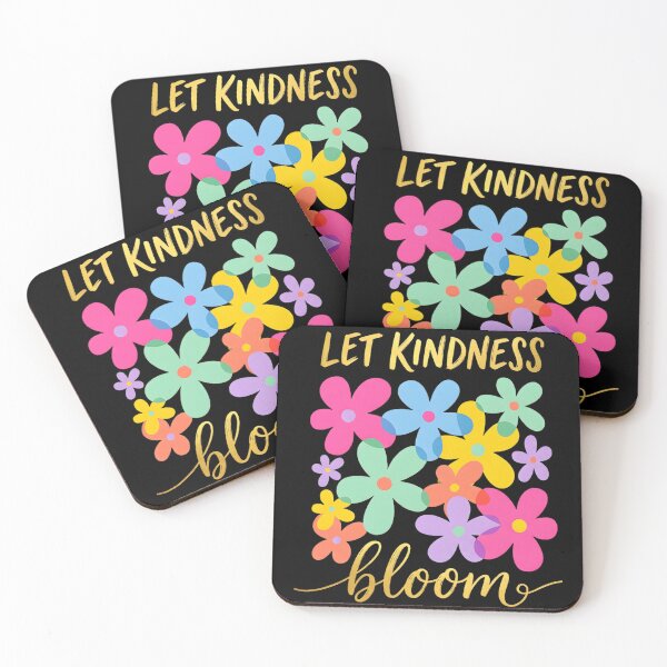 Item preview, Let Kindness Bloom T-Shirt, Be Cool Be Kind Retro Flower Shirt, Inspiration Women Shirt, Aesthetic Floral Kindness designed and sold by THREE LITTLE BEANS.