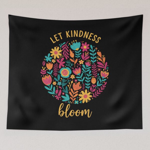 Item preview, Let Kindness Bloom T-Shirt, Be Cool Be Kind Retro Flower Shirt, Inspiration Women Shirt, Aesthetic Floral Kindness designed and sold by THREE LITTLE BEANS.
