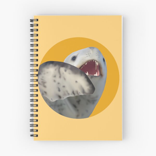 Item preview, Shocked Leopard Seal on orange designed and sold by GivernyKate.