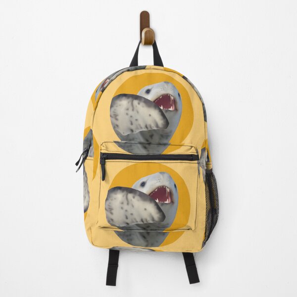 Item preview, Shocked Leopard Seal on orange designed and sold by GivernyKate.