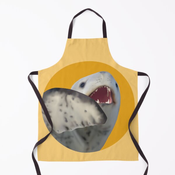 Item preview, Shocked Leopard Seal on orange designed and sold by GivernyKate.