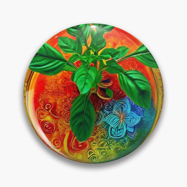 Item preview, Basil pot embedded in bright colors designed and sold by Mianku | Für das Leben.