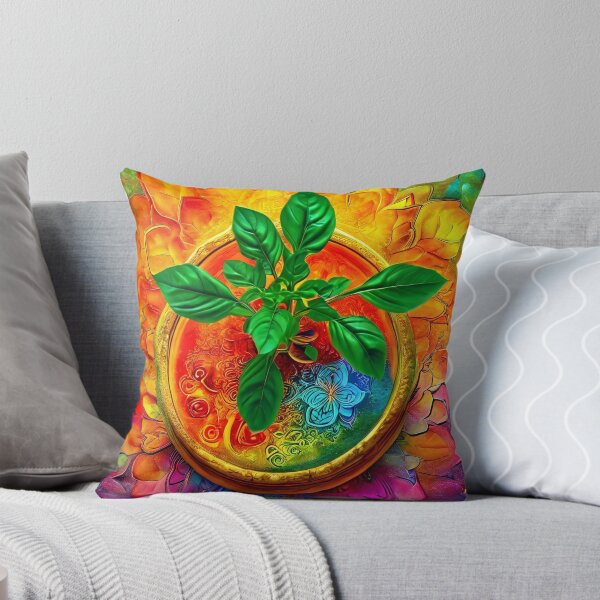 Item preview, Basil pot embedded in bright colors designed and sold by Mianku | Für das Leben.
