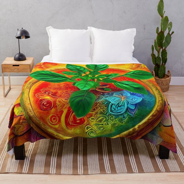 Item preview, Basil pot embedded in bright colors designed and sold by Mianku | Für das Leben.