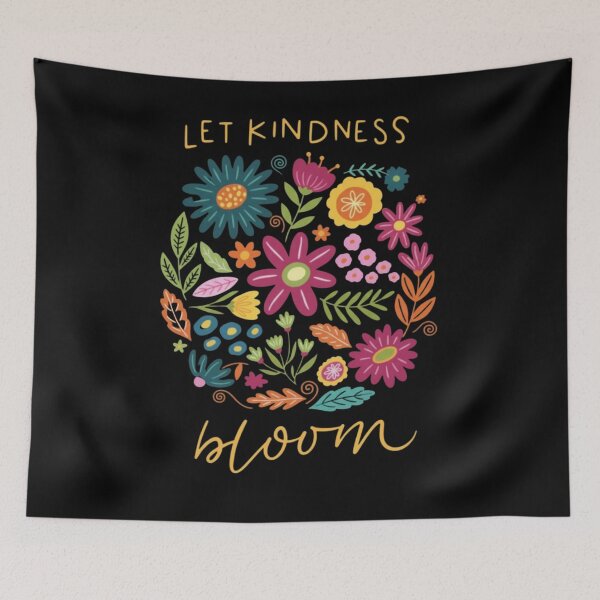 Item preview, Let Kindness Bloom T-Shirt, Be Cool Be Kind Retro Flower Shirt, Inspiration Women Shirt, Aesthetic Floral Kindness designed and sold by THREE LITTLE BEANS.