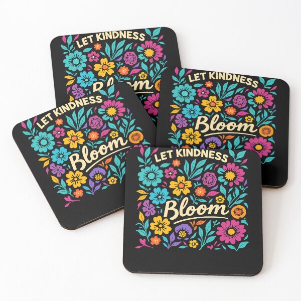 Item preview, Let Kindness Bloom T-Shirt, Be Cool Be Kind Retro Flower Shirt, Inspiration Women Shirt, Aesthetic Floral Kindness designed and sold by THREE LITTLE BEANS.
