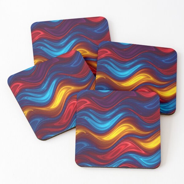 Item preview, Silky Color Waves designed and sold by Kaleidoscope Print.