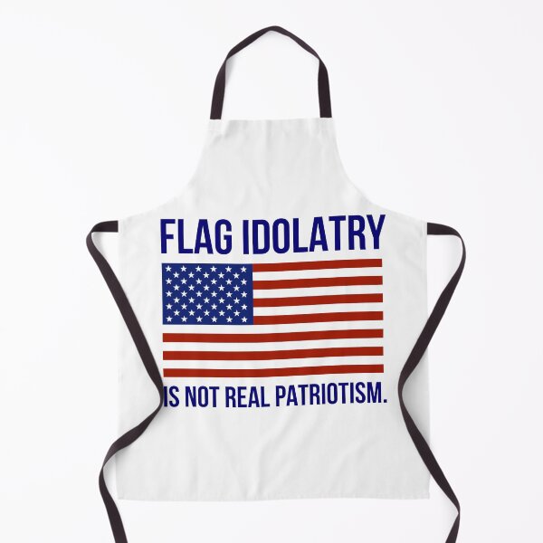 Item preview, Flag idolatry is not real patriotism. designed and sold by Rachel the Artist .