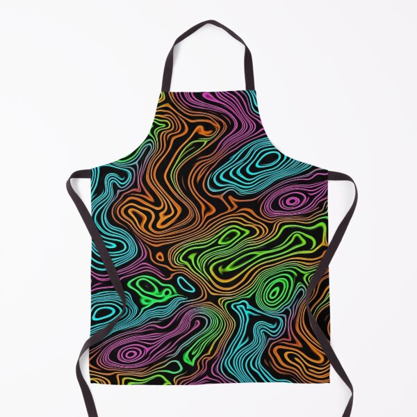 Item preview, Neon Topographic Flow designed and sold by Kaleidoscope Print.