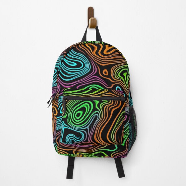 Item preview, Neon Topographic Flow designed and sold by Kaleidoscope Print.