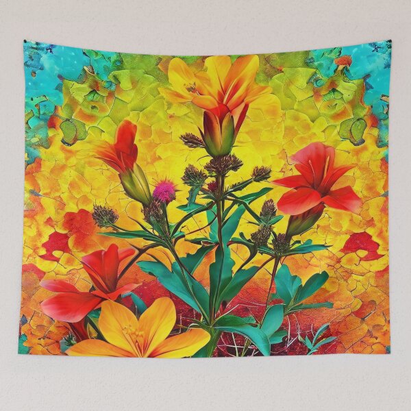 Artikelvorschau, Blumenarrangement in leuchtenden Farben und Texturen entworfen und verkauft von Mianku | Für das Leben.