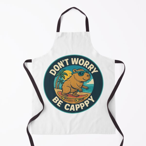 Item preview, Don't Worry Be Cappy, Cute And Motivational Quote, Cute Capybara designed and sold by graphic-genie.