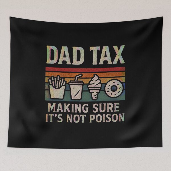 Item preview, Dad Tax Retro Snacks Father Gift designed and sold by creativerooney.