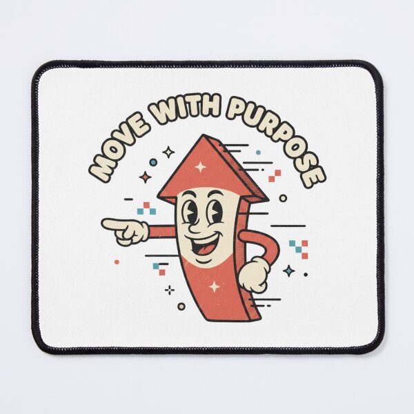 Item preview, Move with Purpose Retro Arrow Motivation designed and sold by DIRTYSKETCHH.