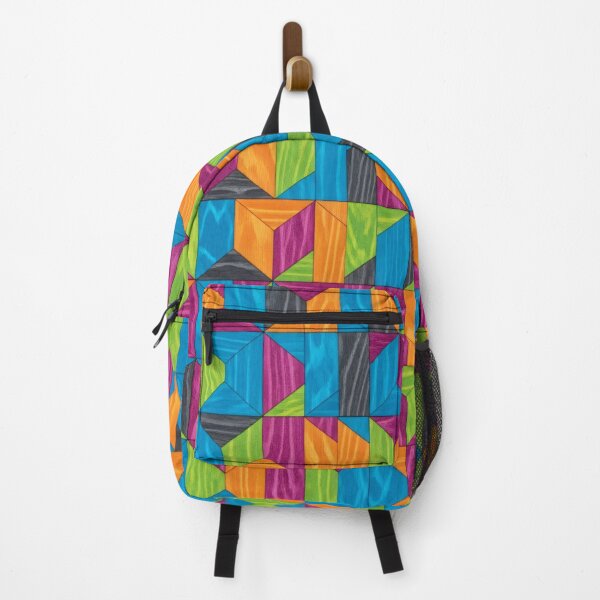 Item preview, Rainbow Wood Cube Mosaic designed and sold by Kaleidoscope Print.