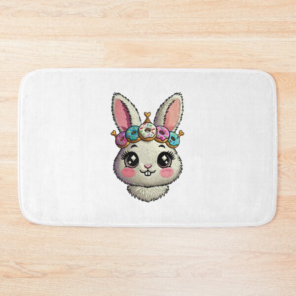 Item preview, jellycat bunny Voodoo Doll Donut Embroidery Style | Quirky Portland Doughnut Lover Gift Sticker designed and sold by GeniePixel.