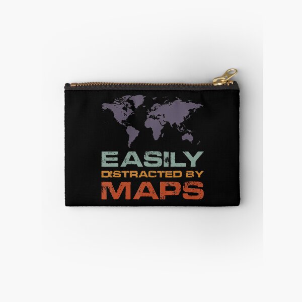 Item preview, Easily Distracted By Maps Cartography Geography Teacher designed and sold by jayeshainch.