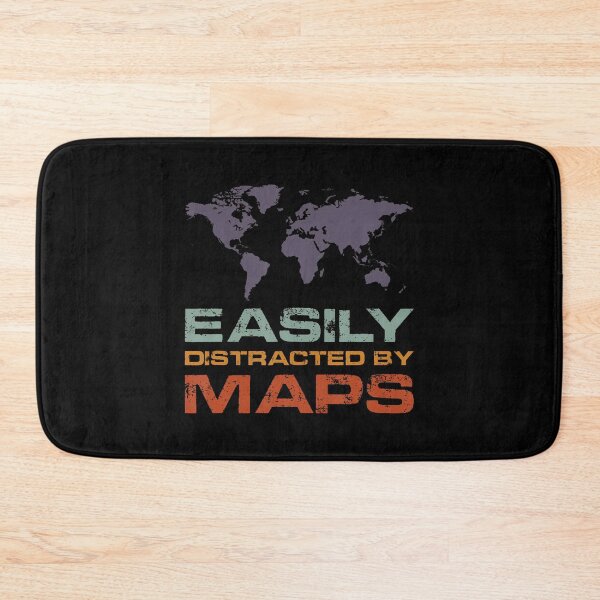 Item preview, Easily Distracted By Maps Cartography Geography Teacher designed and sold by jayeshainch.