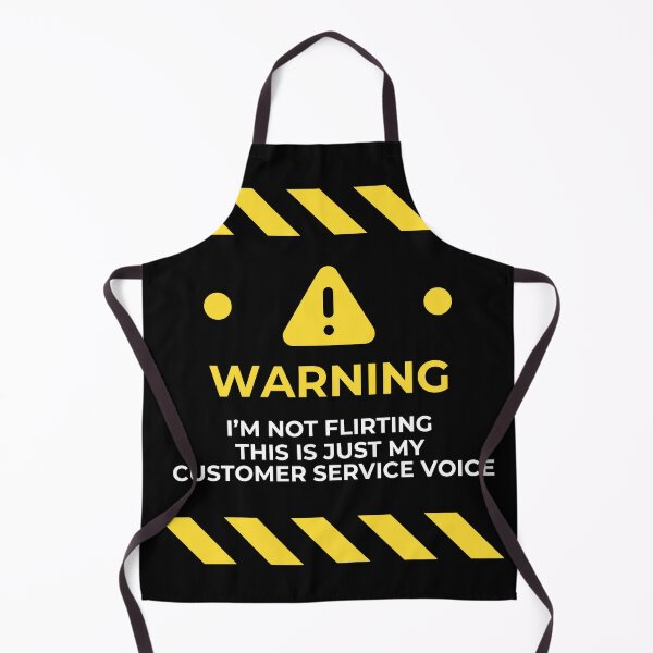Item preview, Warning: I’m Not Flirting – Customer Service Voice Funny Work Humor Shirt designed and sold by rebuZZ-Apparels-The Minimalistic Buzz.