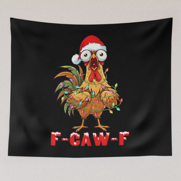 Item preview, F Caw F Gallo Pájaro Divertido de Navidad Fcawf Pollo Fawk Off designed and sold by AsiaStokes.