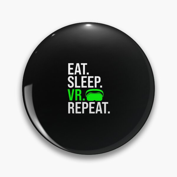 Item preview, Eat Sleep Vr Repeat Funny Virtual Reality Vr Headset designed and sold by jayeshainch.