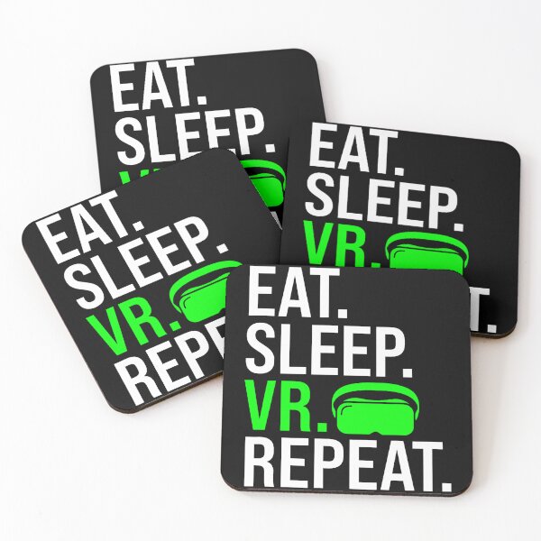Item preview, Eat Sleep Vr Repeat Funny Virtual Reality Vr Headset designed and sold by jayeshainch.