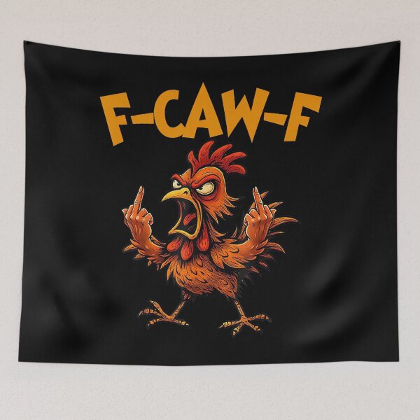 Item preview, F Caw F Gallo Pájaro Divertido Fcawf Encantador de Pollos Fawk Off designed and sold by AsiaStokes.