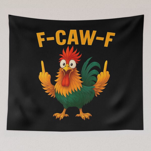 Item preview, F Caw F Gallo Pájaro Divertido Fcawf Encantador de Pollos Fawk Off designed and sold by AsiaStokes.