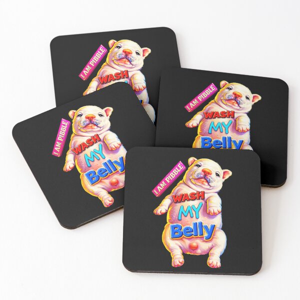 Item preview, I am Pibble Wash My Belly Funny Dog Meme designed and sold by The Art by Rossouw.