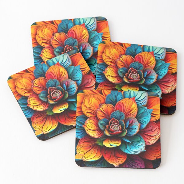 Item preview, A vibrant explosion of color in a floral mandala designed and sold by Mianku | Für das Leben.