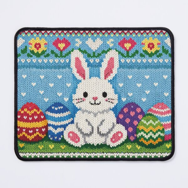 Item preview, Happy Easter, beautiful knitting pattern with a bunny designed and sold by Mauswohn.