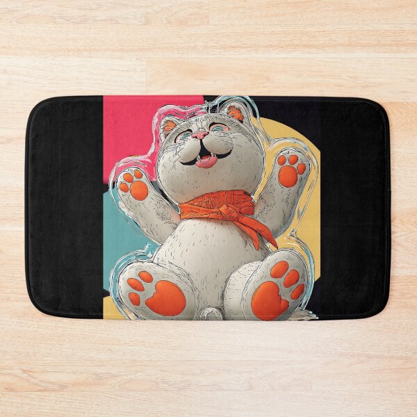 Item preview, Cute Comic Kitten with Speech Bubble Illustration designed and sold by Grafititee.