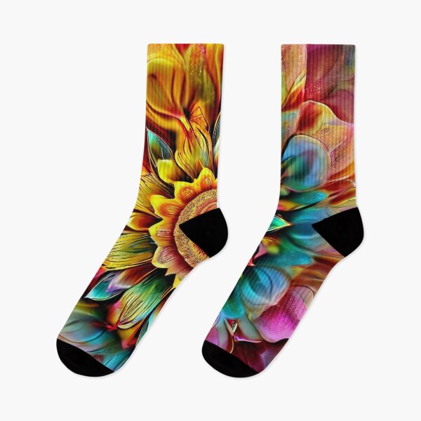 Item preview, Vibrantly colored floral mandala with luminous petals designed and sold by Mianku | Für das Leben.