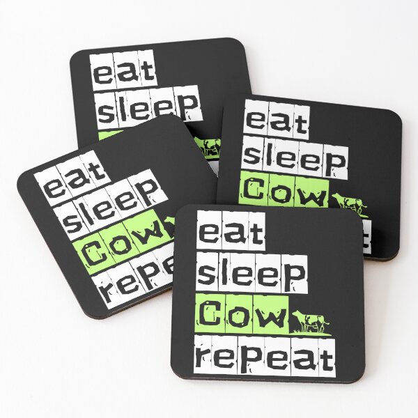 Item preview, Eat Sleep Cow Repeat – Farm Animal Lifestyle Design designed and sold by lahmar-abbou.