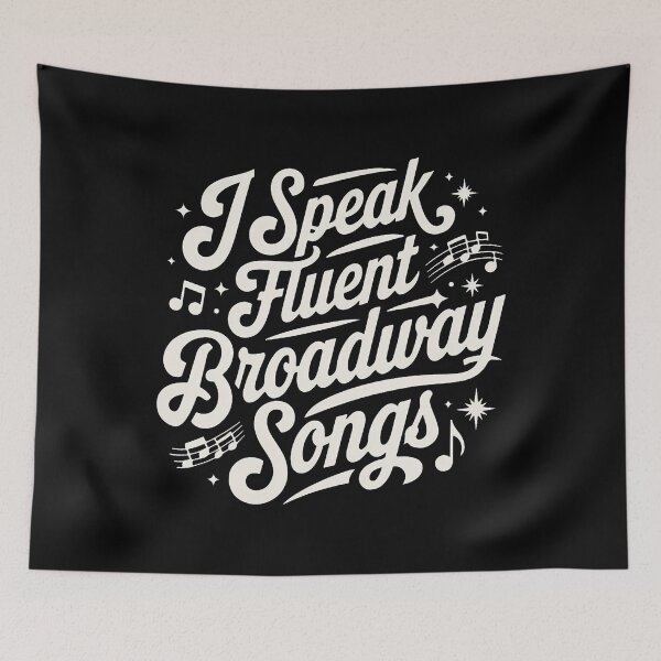 Item preview, I Speak Fluent Broadway Songs Music Teacher Musical Theatre designed and sold by endabettyau.